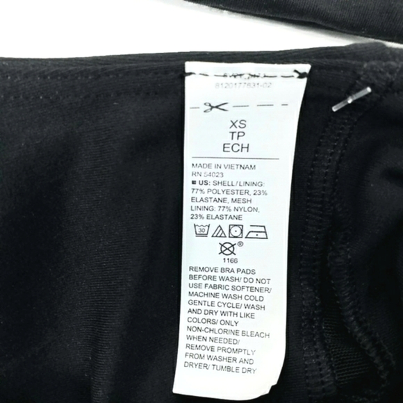 Old Navy Active Black Powersoft Go Dry Long Line Sports Bra Womens XS NWT - Picture 4 of 7